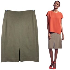 M.M. Lafleur The Greenpoint Pencil Skirt Sz 4 Knee Length Preppy QuietLuxury